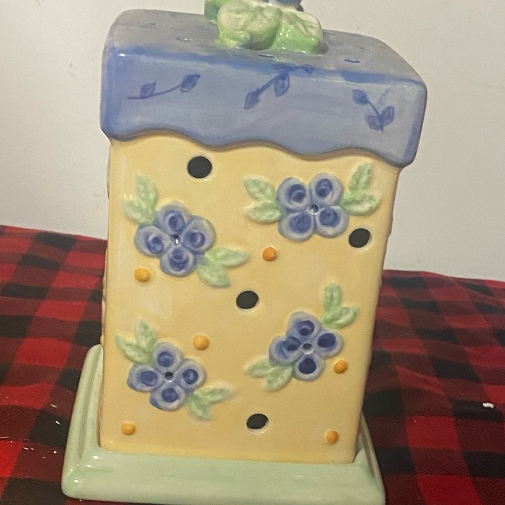 Pfaltgraff SUMMER BREEZE Pierced Lighting Square Lantern Tea Candle  8.5 Holder